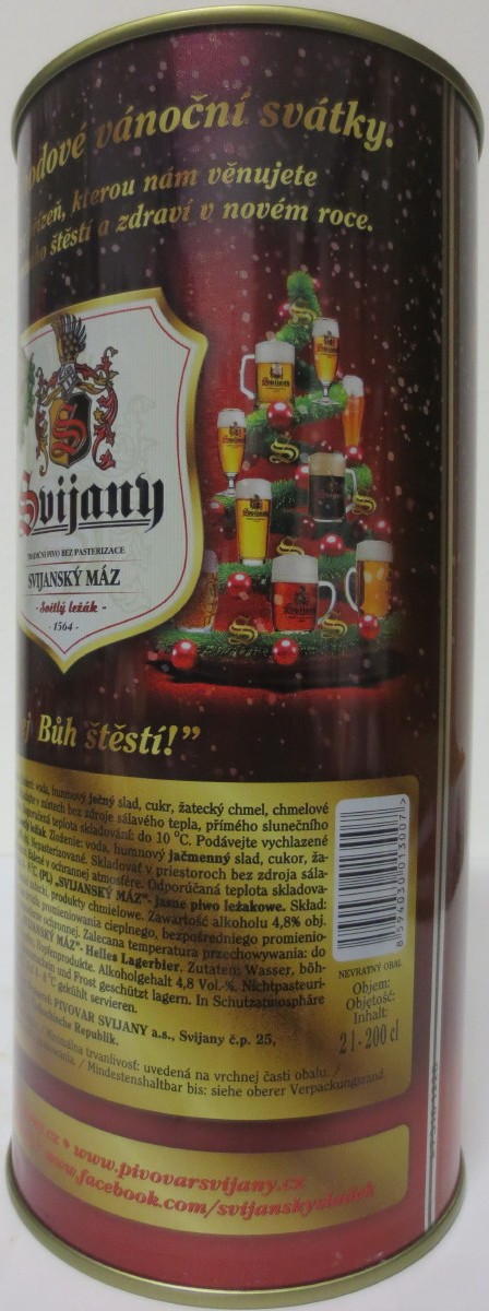 Svijany SVIJANSKÝ MÁZ ŠŤASTNÉ A VESELÉ VÁNOCE 2018 (200cl) č.1