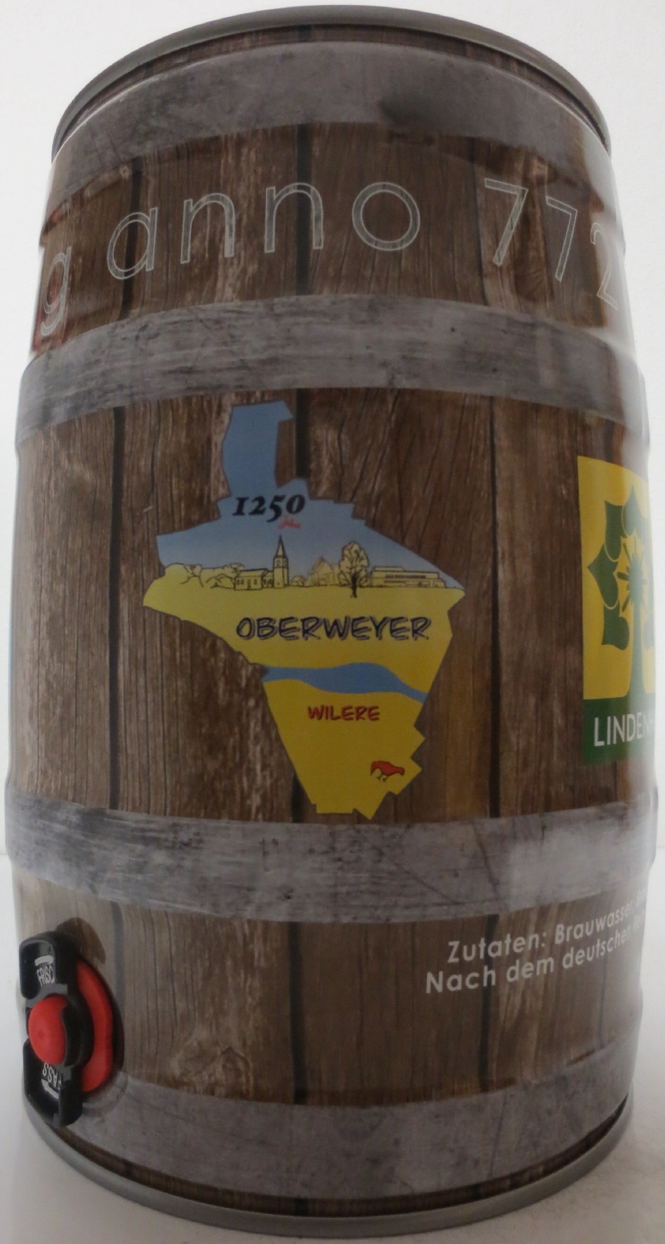 Westerwald Bräu LINDENHOLZHAUSEN 1250 dorn dorf jahre (5L) Nr.1