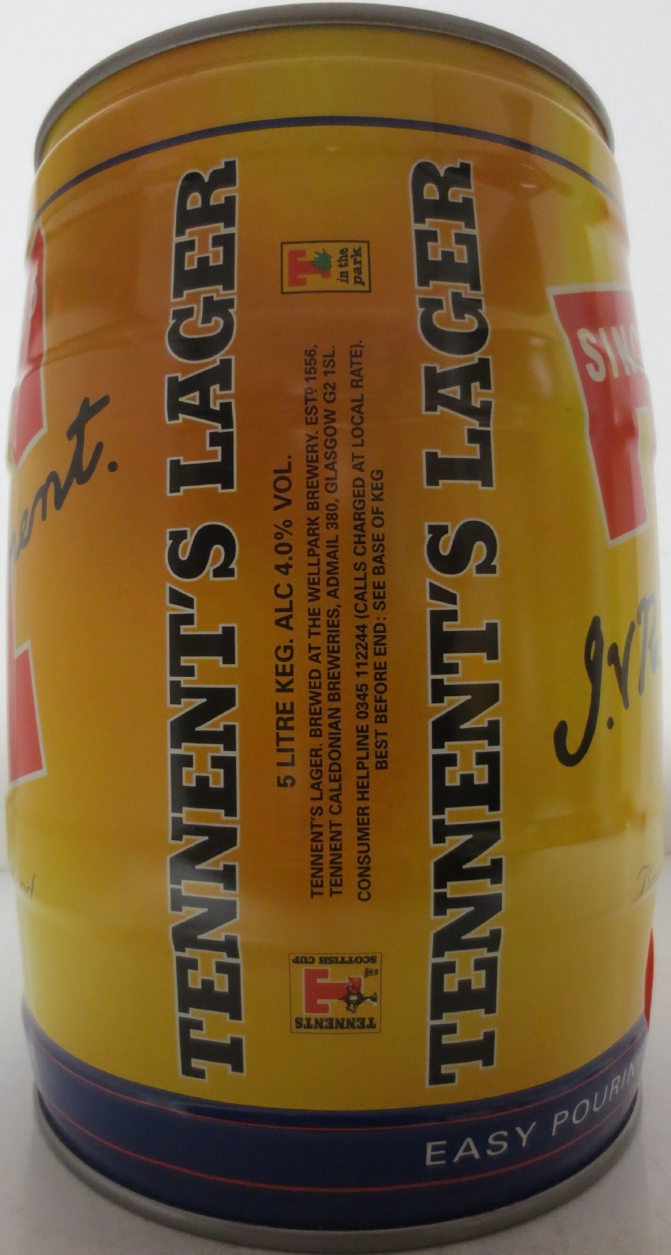 T J.VR. Tennent. SINCE 1885 (5L) Nr.1 